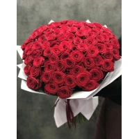 Букет из 101 красной розы 